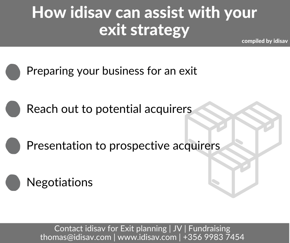 How idisav can assist with your exit strategy